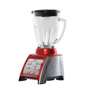 Oster Designed for Life 48 oz. 7 Speed Red Blender with Smoothie Cup