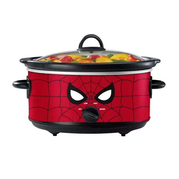 Uncanny Brands Marvel Spider-Man 7qt. Red Slow Cooker