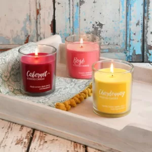 LUMABASE Scented Candles- Wine Collection (set of 3)