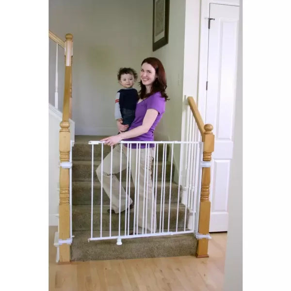 Regalo 35" Extra-Tall Top Of Stairs Metal Safety Gate