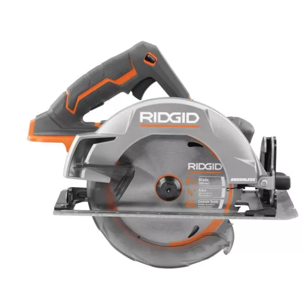 RIDGID 18-Volt Cordless Brushless 7-1/4 in. Circular Saw with 1.5 Ah Lithium-Ion Battery
