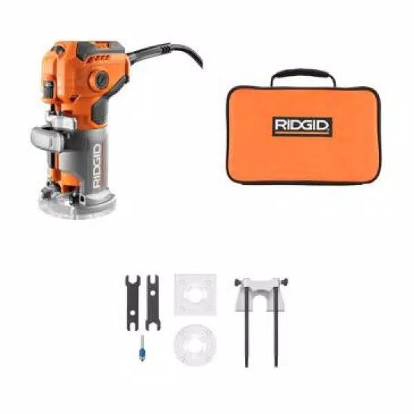 RIDGID 5.5 Amp Corded Compact Fixed-Base Router