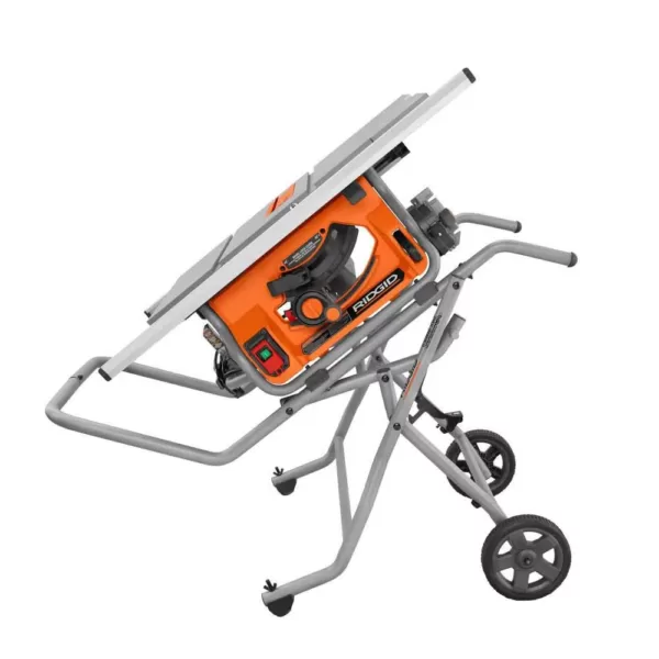 RIDGID 10 in. Pro Jobsite Table Saw with Stand and 16-Gauge 2-1/2 in. Straight Finish Nailer