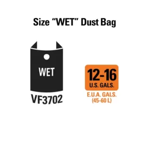 RIDGID Premium Size A Wet or Dry Dust and Debris Bags for Select 12 Gal. to 16 Gal. Wet/Dry Shop Vacuums (2-Pack)