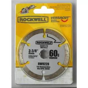 Rockwell VERSACUT 3-3/8 in. Diamond Grit Blade