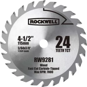 Rockwell 4-1/2 in. TCT Carbide Compact Circular Saw Blade