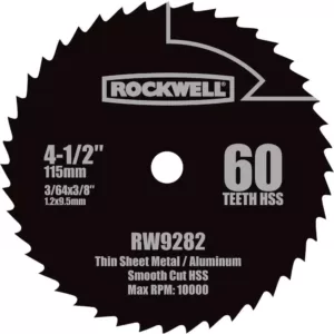 Rockwell 4-1/2 in. HSS Compact Circular Saw Blade