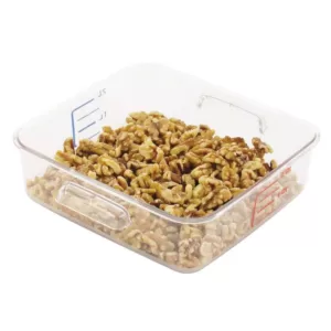 Rubbermaid Commercial Products 2 Qt. Clear Space Saving Square Container