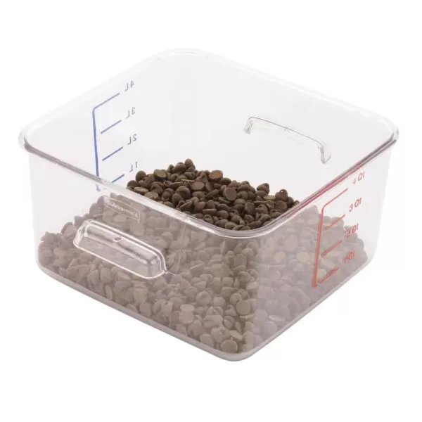 Rubbermaid Commercial Products 1 Gal. SpaceSaver Square Container