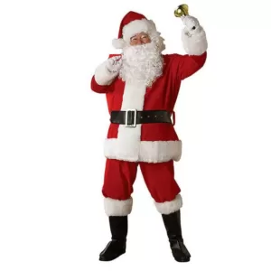 Rubie's Costumes X-Large Regal Regency Plush Santa Suit Costume for Adult