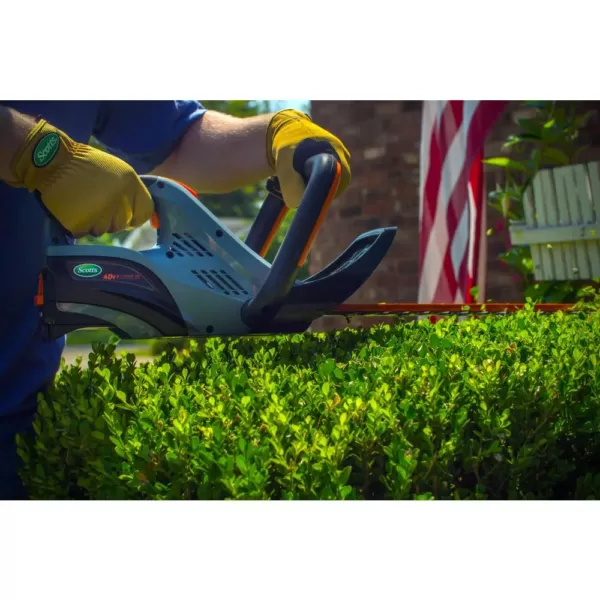 Scotts 24 in. 40-Volt Lithium-Ion Cordless Hedge Trimmer 2 Ah Battery & Charger Included