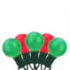 Sienna 20-Light Red and Green Opaque G50 Globe Christmas Light Set with 19 ft. Green Wire