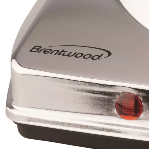 Brentwood Appliances 1000W Single Burner 10 in. Silver Electric Hot Plate