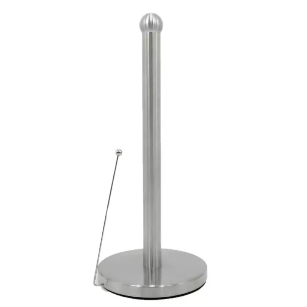 ExcelSteel Stainless Steel Paper Towel Holder with Stainless Steel Base