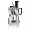 Hamilton Beach Stack & Snap 8-Cup 3-Speed Silver Food Processor with Built-in Bowl Scraper