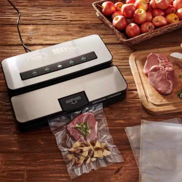 LEM Stainless Steel Vacuum Sealer with Bag Cutter and Holder