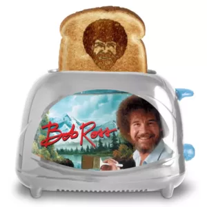 Uncanny Brands Bob Ross 2-Slice Silver Toaster