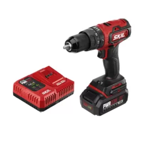 Skil PWRCore 20-Volt Brushless Cordless 1/2 in. Hammer Drill Kit Plus 2.0Ah Lithium-Ion Battery (USB) Plus PWRJump Charger