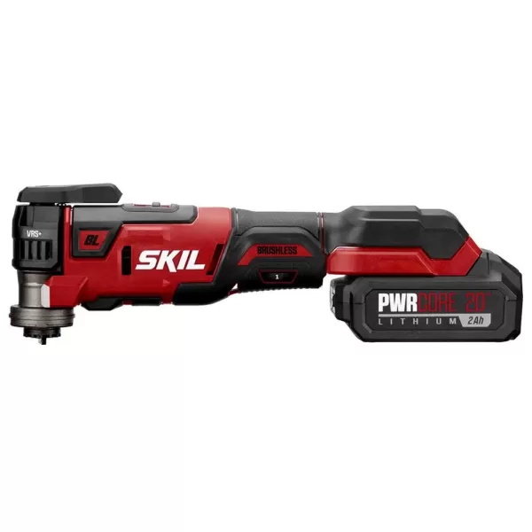 Skil PWRCore 20-Volt Brushless Oscillating MultiTool Kit with PWRJump Charger
