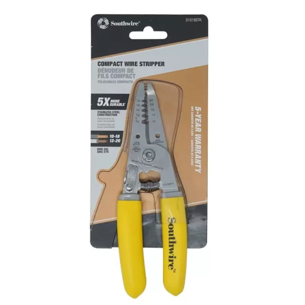 Southwire 6 in. Compact Wire Stripper 10 AWG -18 AWG