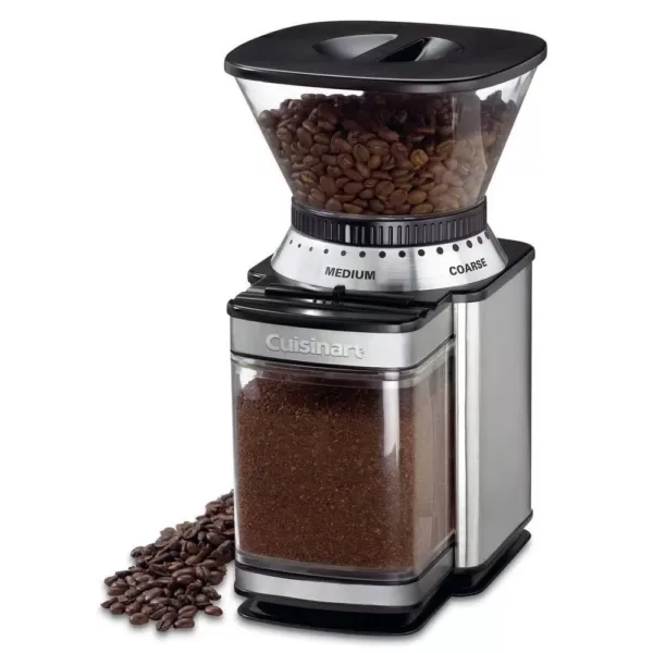 Cuisinart Supreme Grind 8 oz. Stainless Steel Burr Coffee Grinder with Adjustable Settings