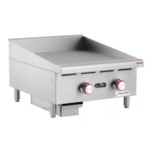 Magic Chef Commercial 24 in. Thermostatic Countertop Griddle