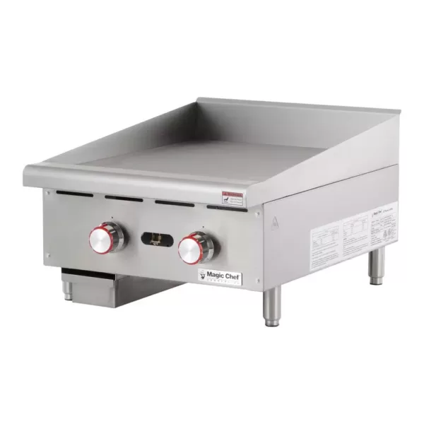 Magic Chef Commercial 24 in. Thermostatic Countertop Griddle