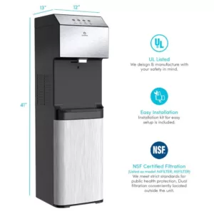 Avalon A13 Electric Bottleless Cooler Water Dispenser, Stainless Steel with 3 Temperatures, Self Cleaning