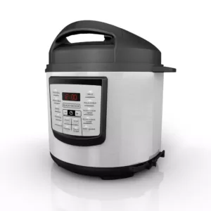 BLACK+DECKER 6 Qt. Stainless Steel Electric Pressure Cooker with Non-Stick Metal Insert