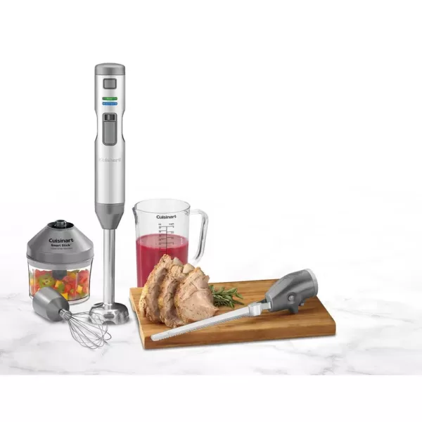 Cuisinart Smart Stick 5-Speed Stainless Steel Immersion Blender with Whisk, Chopper and Electric Knife Attachments
