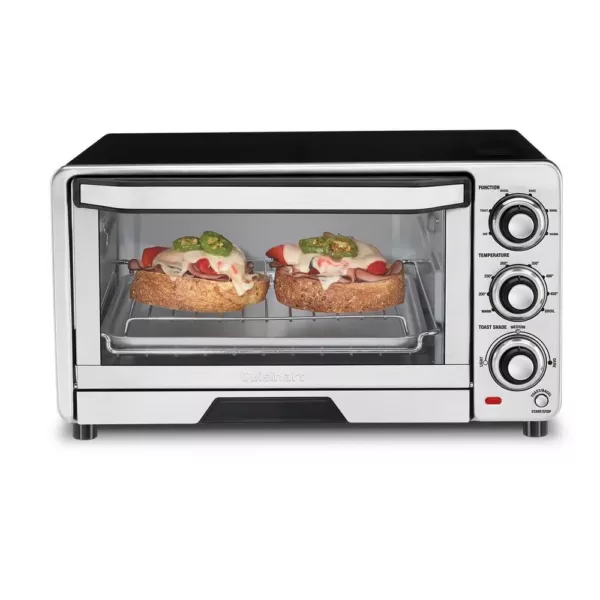 Cuisinart Custom Classic 1800 W 6-Slice Stainless Steel Toaster Oven with Recipe Book