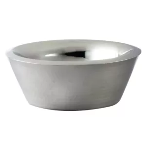 Elegance 12 in. Dia Hammered Stainless Steel Double Wall Bowl
