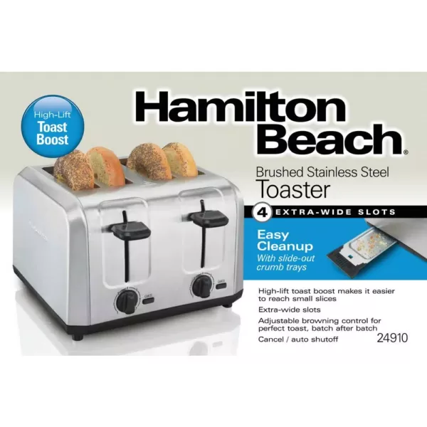 Hamilton Beach 4-Slice Stainless Steel Wide Slot Toaster