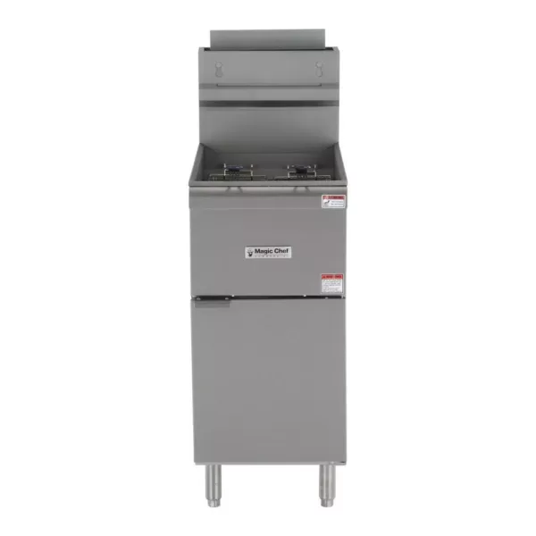 Magic Chef 35 Qt. Stainless Steel Commercial Propane Gas Fryer