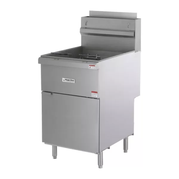 Magic Chef 52 Qt. Stainless Steel Commercial Natural Gas Fryer