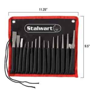 Stalwart Chisel and Punch Set (16-Piece)