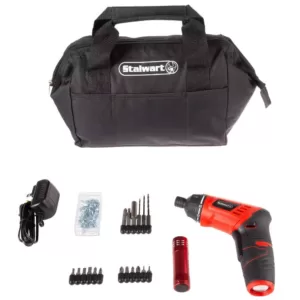 Stalwart 3.6-Volt Lithium-Ion Cordless 1/4 in. Electric Screwdriver (101-Piece)