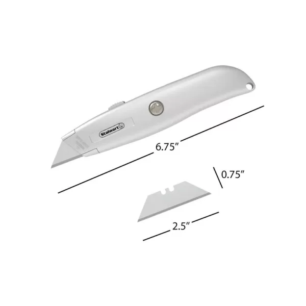 Stalwart Retractable Utility Knife Set (6-Pack)