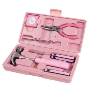 Stalwart Multipurpose Car and Office Pink Tool Kit (7-Piece)