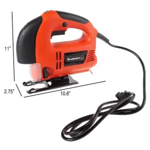 Stalwart 5 Amp Variable Speed Corded Electric Jig Saw with Laser Guide