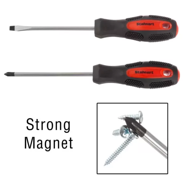 Stalwart Magnetic Tip Screwdriver Set (8-Piece)