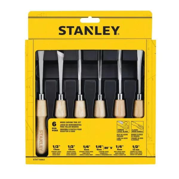 Stanley Wood Carving Set (6-Piece)