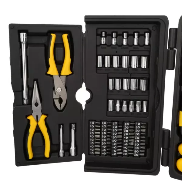 Stanley 1/4 in. & 3/8 in. Drive  SAE  Mechanics Tool Set (150-Piece)