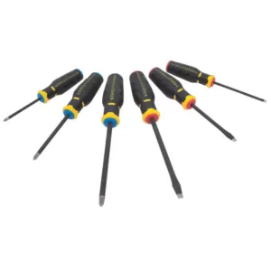 Stanley FATMAX Simulated Diamond Tip Standard and Phillips Screwdriver Set (6-Pieces)