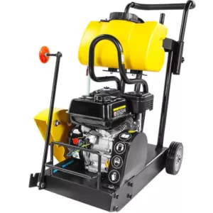 Stark 6.5 HP 14 in. Concrete Cut-Off Walk-Behind Saw Power Floor Cutter Unit with 3.15 Gal. Water Tank Sprinkler System