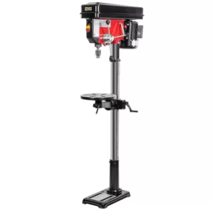 Stark 11 in. 6.6 Amp 120-Volt, 16-Speed Stationary Drill Press Floor Stand with Laser Light