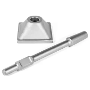 Stark 6 in. x 6 in. x 1-1/8 in. Hex Steel Tamper Shank and Plate for Electric Demolition Jack Hammer