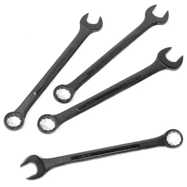 Stark Jumbo SAE Black Oxide Combination Wrench Set (10-Piece)