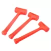 Steel Core 1 lb., 2 lbs., 3 lbs. 3-Piece Dead Blow Hammer Set in Neon Orange