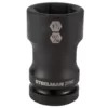 STEELMAN PRO 1 in. Drive Impact 1-1/2 in. x 13/16 in. Budd Wheel Hex and Square Combo Socket